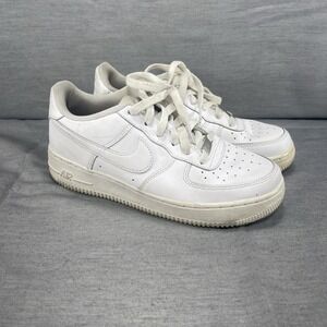 Nike Boys Air Force 1 Low 314192-117 White Casual Shoes Sneakers Size 6Y